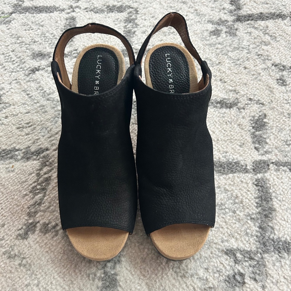 Lucky Brand Women Sandals Block Heel Platform